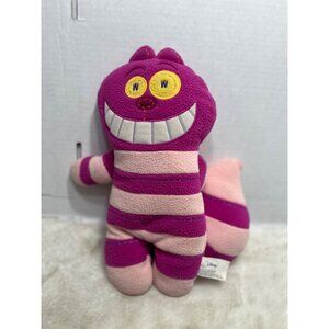 Disney Cheshire Cat Plush Doll 10" Pink & Purple Stripes Soft Toy